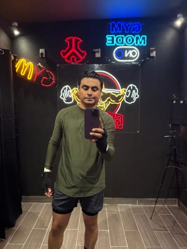 Customer photo review of Mesh Liner Shorts - Gray