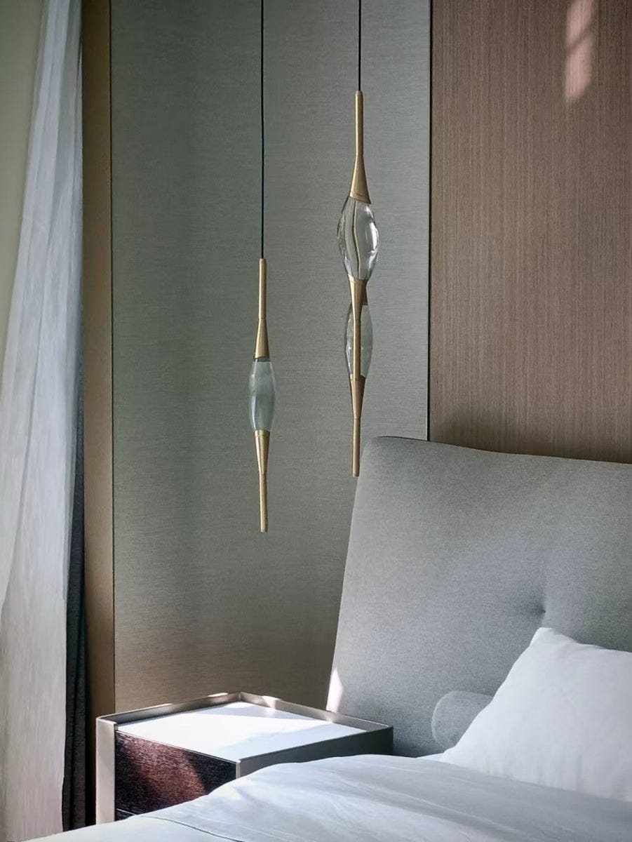 Customer photo review of Elegant Shuttle Crystal Copper Wall Lamp
