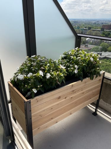 Customer photo review of Winter Covers for 30" Tall Raised Garden Beds