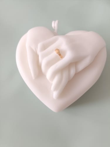 Customer photo review of Molde Corazón Compromiso 3D para Vela