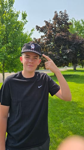 Customer photo review of Deviled Egg Unstructured Rope Hat - Waggle x Drekker Collection