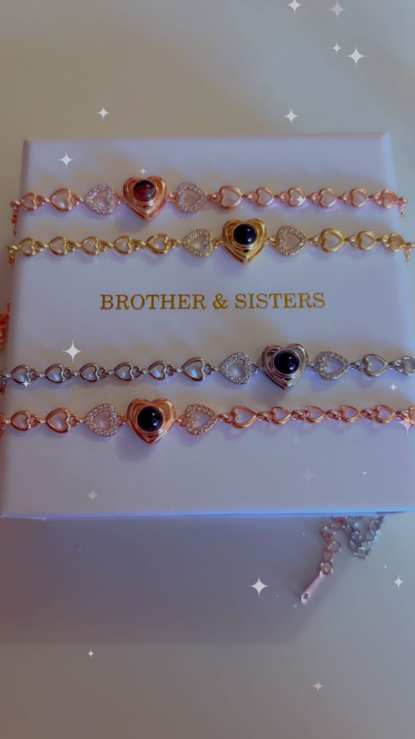 Customer photo review of Hearts Photo Bracelet