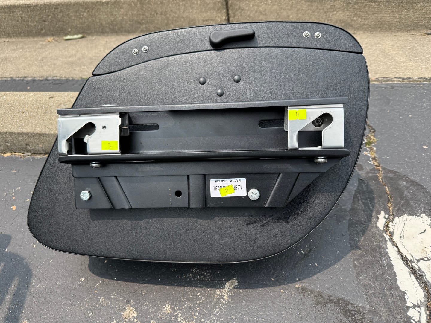 Customer photo review of Viking Saddlebags Quick Disconnect System For Suzuki Boulevard