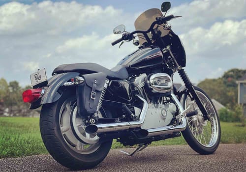 Customer photo review of H-D® Sportster Right Side Solo Bag - SR03