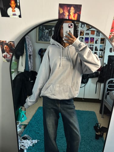 Customer photo review of after party hoodie