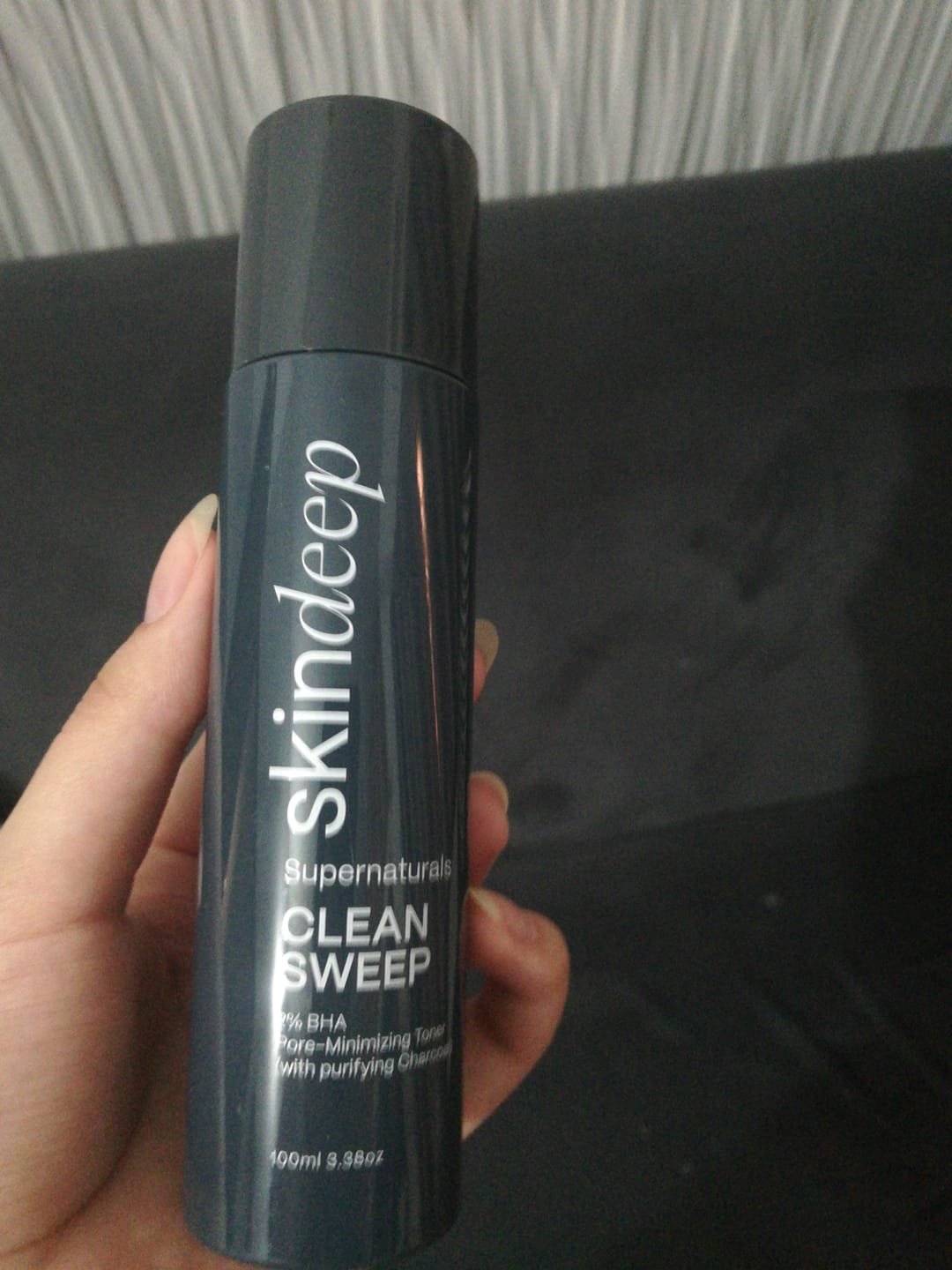 Customer photo review of CLEAN SWEEP - 2% BHA Pore-Minimizing Toner (w/ purifying Charcoal)