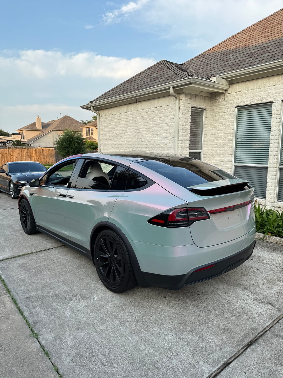 Customer photo review of Candy Metallic Gray Pink Vinyl Wrap