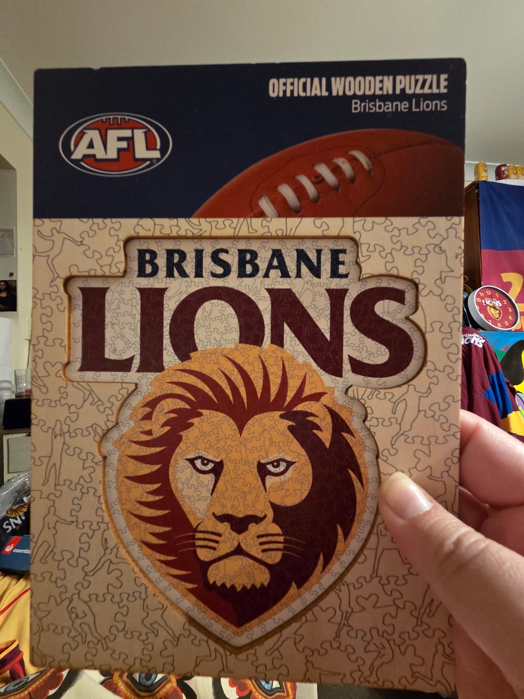 Customer photo review of Brisbane Lions Logo - Wooden Puzzle