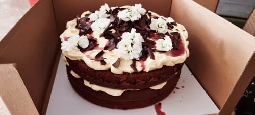 Customer photo review of black forest sponge