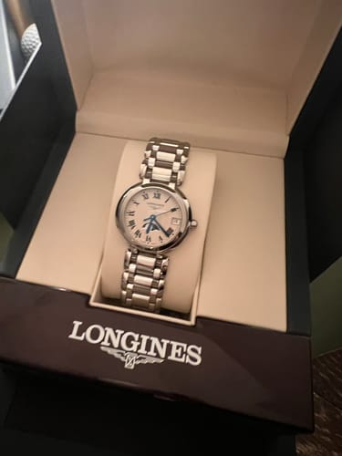 Customer photo review of Longines PrimaLuna Women's 30.5mm Stainless Steel Quartz Moonphase Watch L8.115.4.71.6