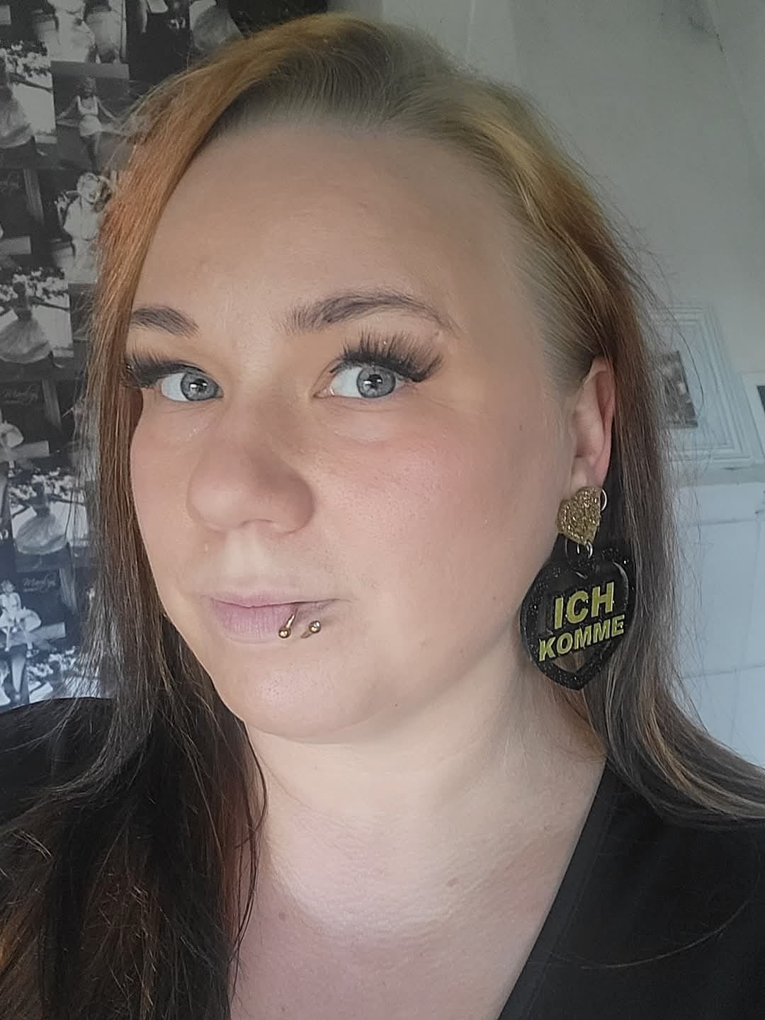 Customer photo review of Sydän korvikset omalla tekstillä