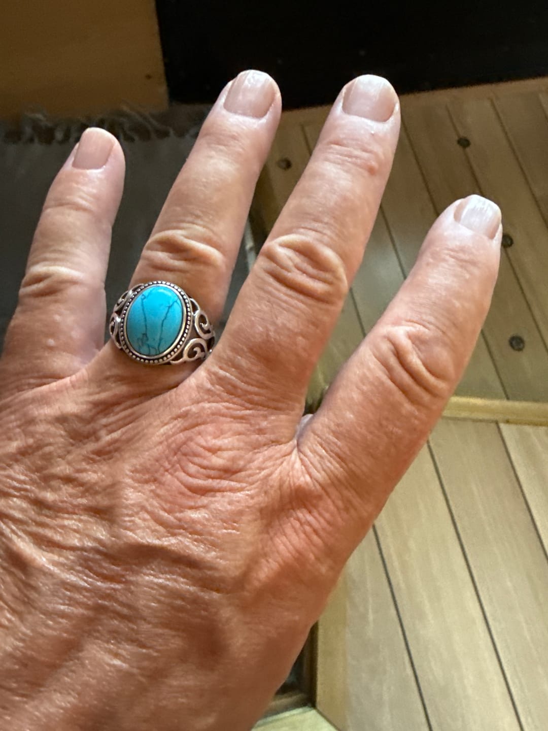 Customer photo review of BLUE EYES. - 925 STERLING SILVER