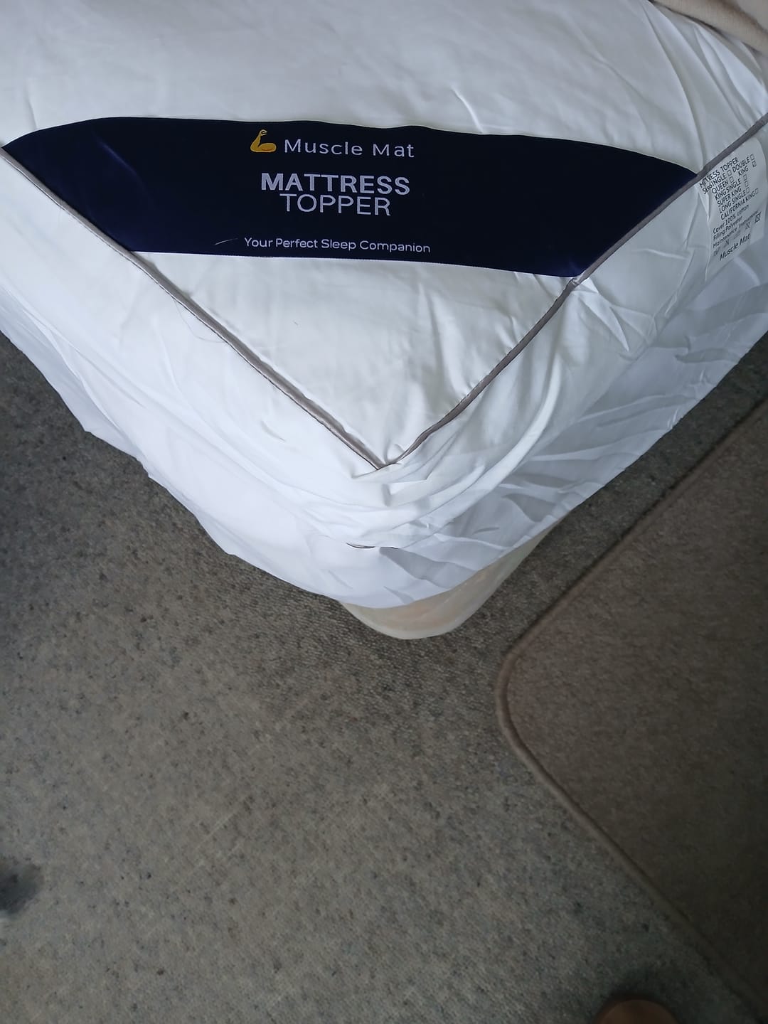 Customer photo review of Muscle Mat Luxury Mattress Topper