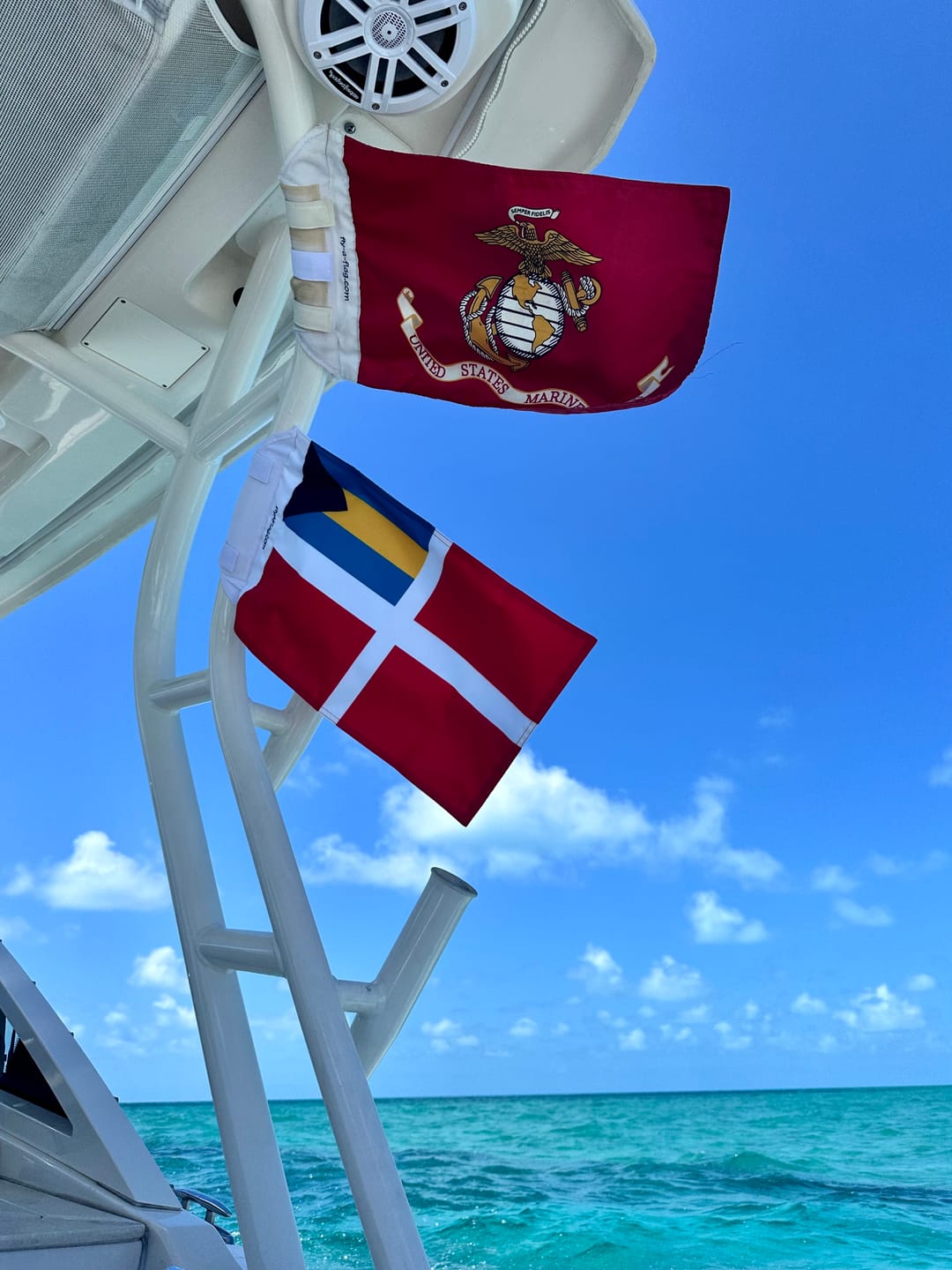 Customer photo of the Bahamian Courtesy Flag