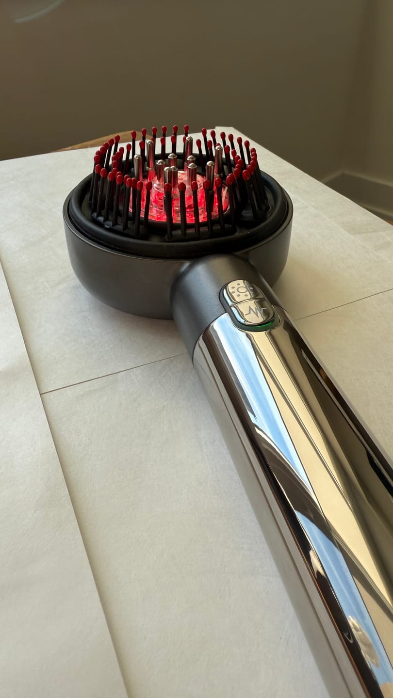 Customer photo review of 4-in-1 Hair Growth Brush