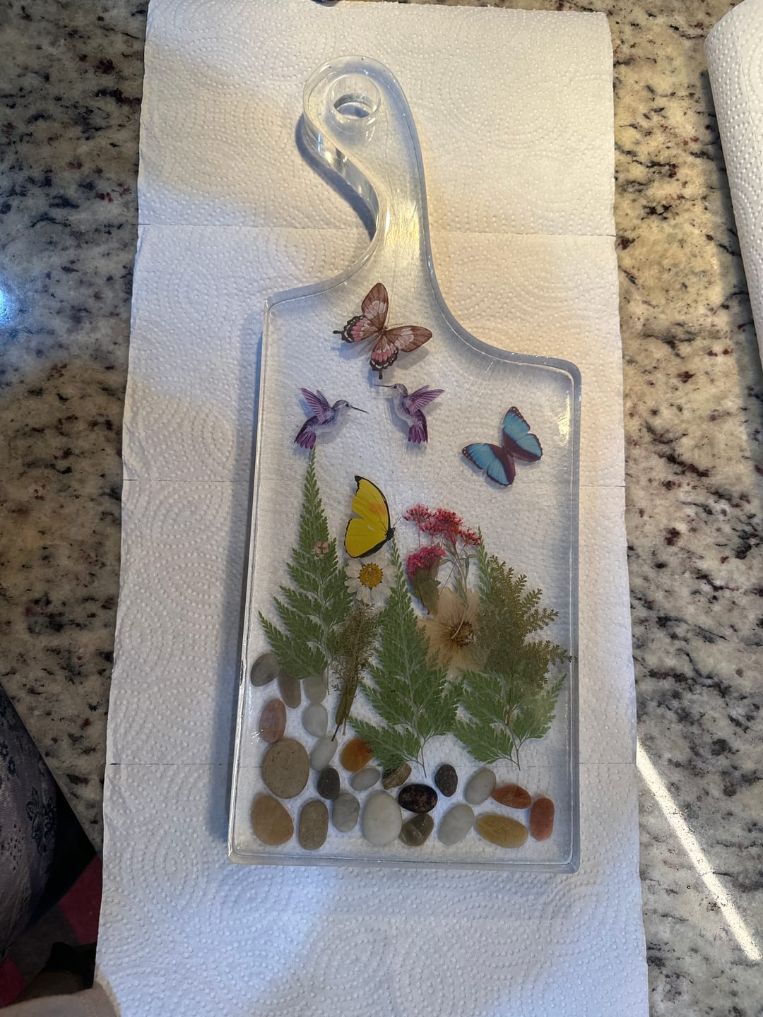 Customer photo review of 17.5x7x1" Small Free Flow Charcuterie Board Silicone Mold