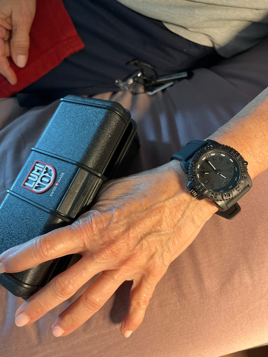 Customer photo review of Luminox 7051 Blackout Women's Navy SEAL Colormark Dive Watch