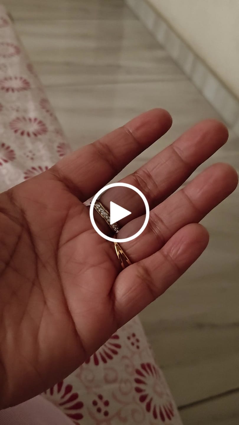 Customer video review of Stacked Zirconia Gold Ring