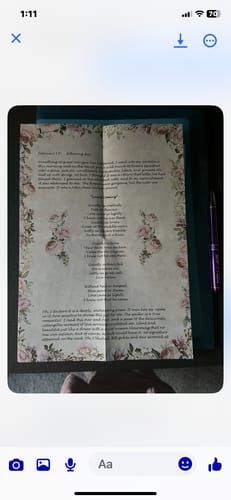 Customer photo review of Lily Darling Letters 1923