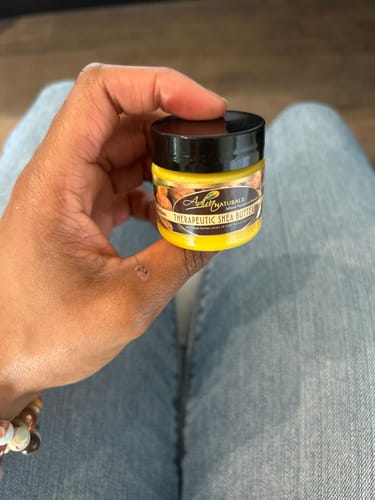 Customer photo review of Therapeutic Shea Butter - Fast Relief of Sore Muscles & Joints 4oz