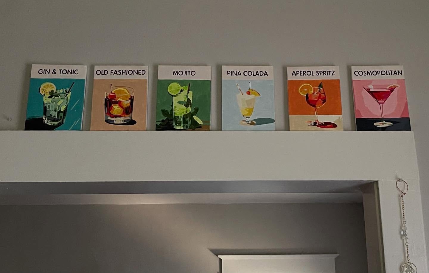 Customer photo review of 6 Mini Paintings - Cocktail Deluxe Set