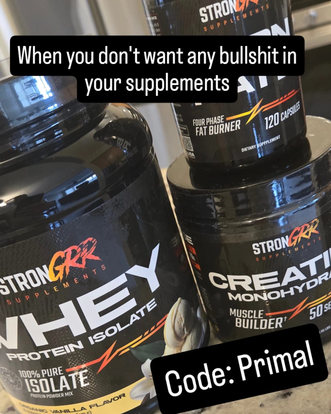 Customer photo review of Whey Protein
