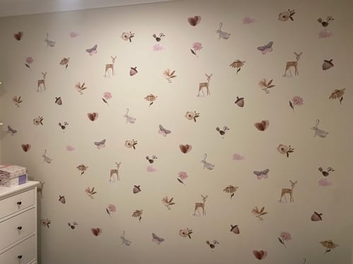 Customer photo review of Woodland Wall Decals