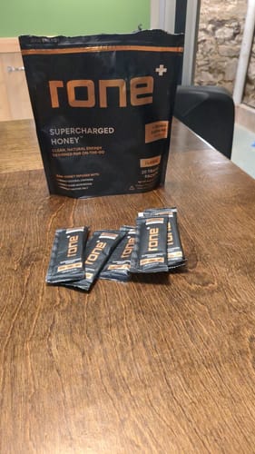 Customer photo review of 100mg Caffeine - Classic - SuperCharged Honey (20-Pack)