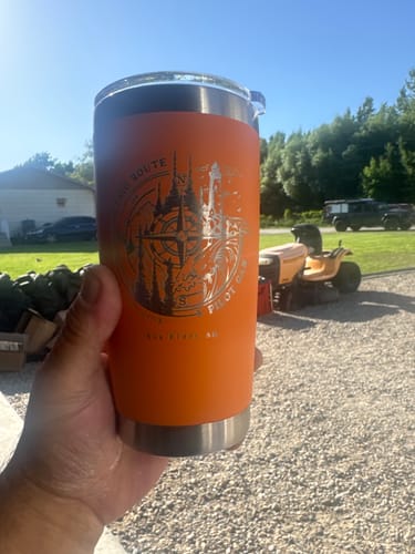 Customer photo review of (6 Pieces) Custom Laser Engraved - 20oz Tumblers