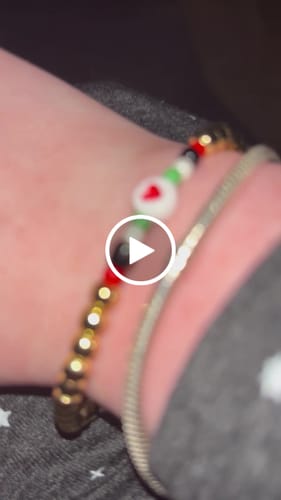 Customer video review of Palestine Bracelet