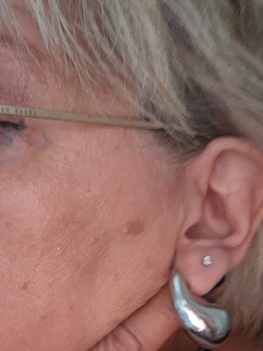 Customer photo review of Lab Grown Diamond Stud Earrings