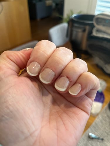 Customer photo review of Classic French Tip | Super Jellies DIY Hard Semi Cured Gel Nail Wraps
