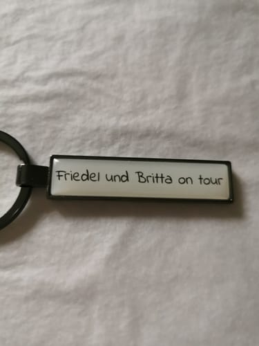 Customer photo review of Kennzeichen Schlüsselanhänger Mini Nummernschild Metall