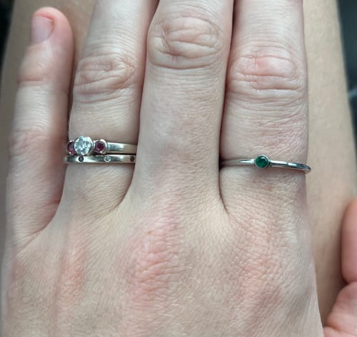 Customer photo review of Diamond Ring Band