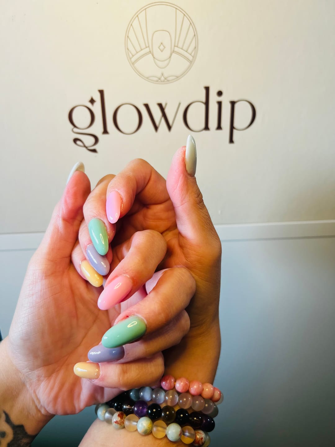 Customer photo review of Baby Pink Dipping Powder