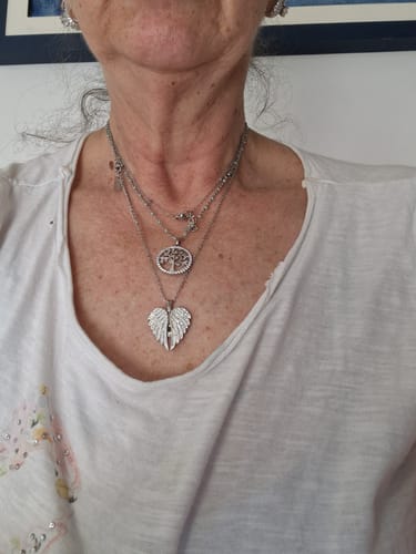 Customer photo review of Collana Angelo mio l'originale ✦ Incidi il nome del tuo Angelo