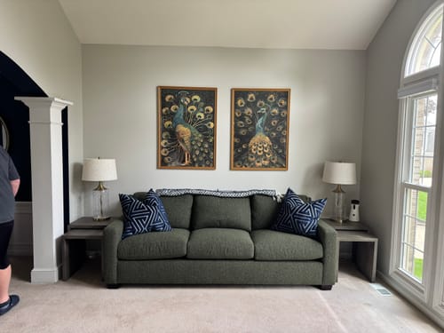 Customer photo review of Luxe Peacock Set of 2 Prints