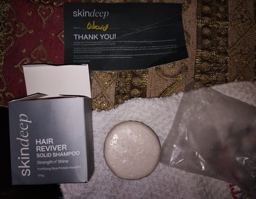 Customer photo review of HAIR REVIVER - Rice Protein Solid Shampoo
