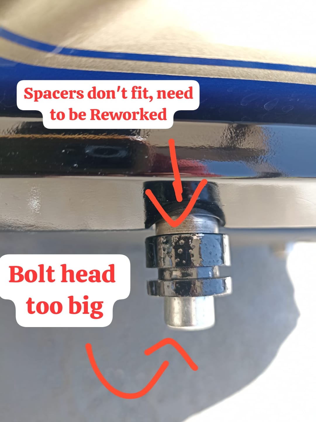 Customer photo review of Viking Saddlebags Quick Disconnect System For Victory