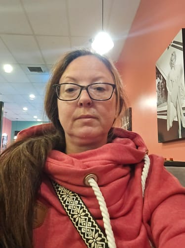 Customer photo review of Artemis Flame Red Hoodie