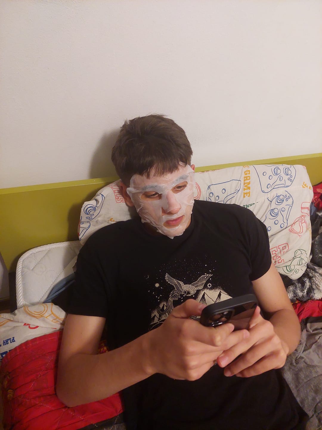 Customer photo review of Почистваща маска с бамбуков въглен и пептиди Chamos Acaci