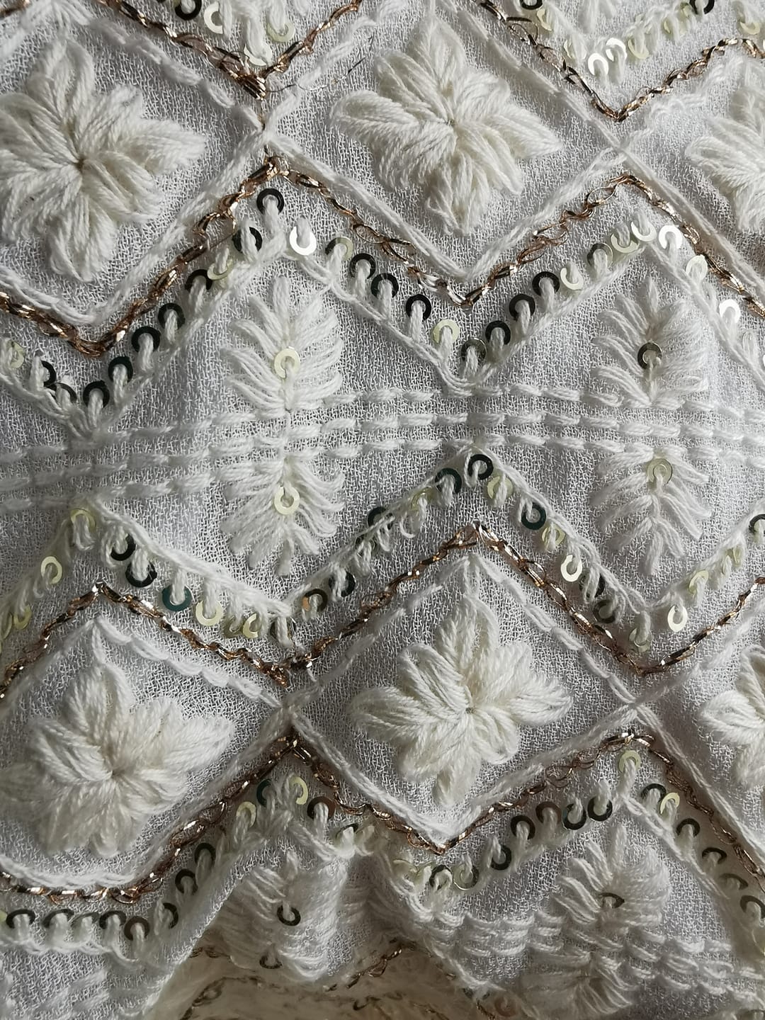 Customer photo review of Chikankari Sparkle Fiesta Mirror Embroidered Outfit