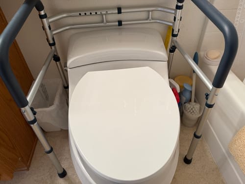 Customer photo review of Toilet Safety Rail (350lb)