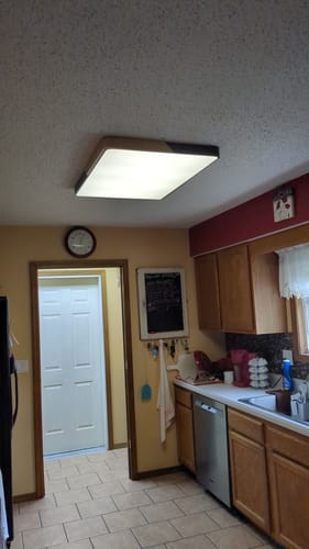 Customer photo review of Rectangle LED Flush Mount Light