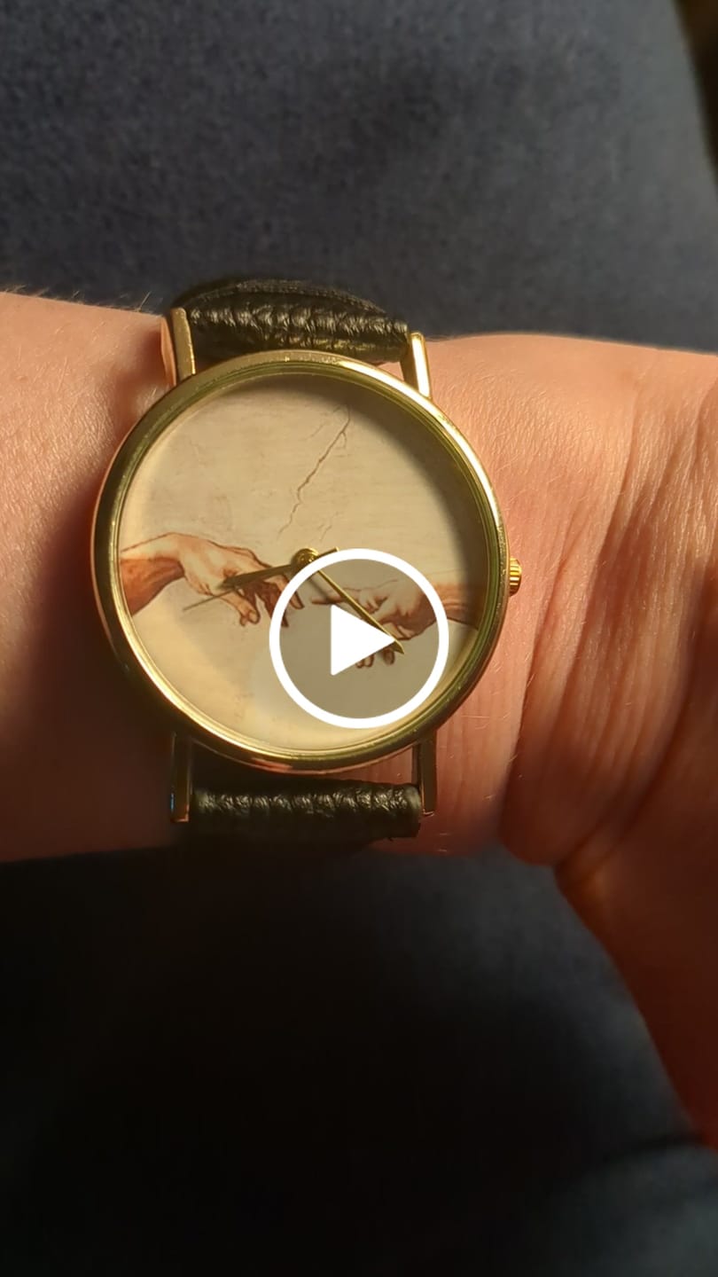 Customer video review of Michelangelo The creation of Adam Watch