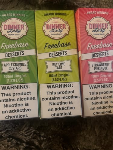 Customer photo review of Dinner Lady Apple Crumble Custard 100ml