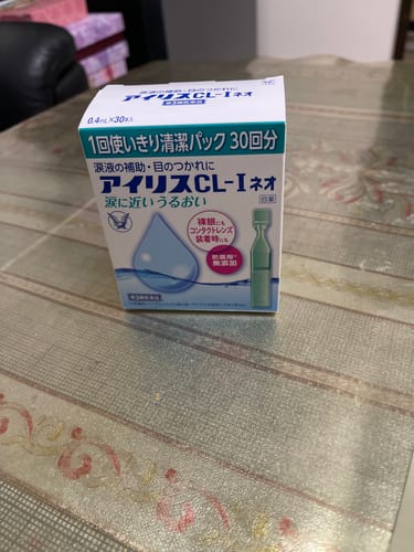 Customer photo review of 大正製藥 IRIS愛麗絲CL-I NEO人工淚液眼藥水 0.4ml×30支/盒【第3類醫藥品】