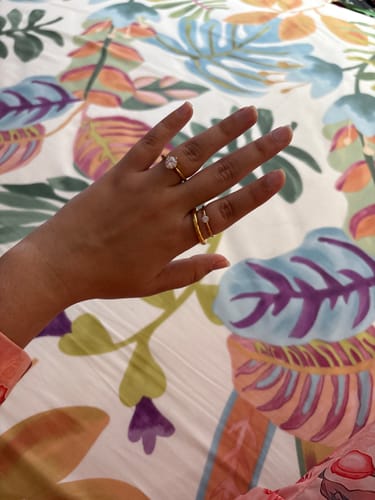 Customer photo review of IT’S A YES! RING - 18K GOLD-PLATED