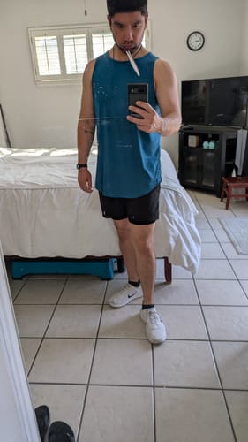 Customer photo review of 021 ESSENTIAL DROP-CUT TANK - OG BUNDLE