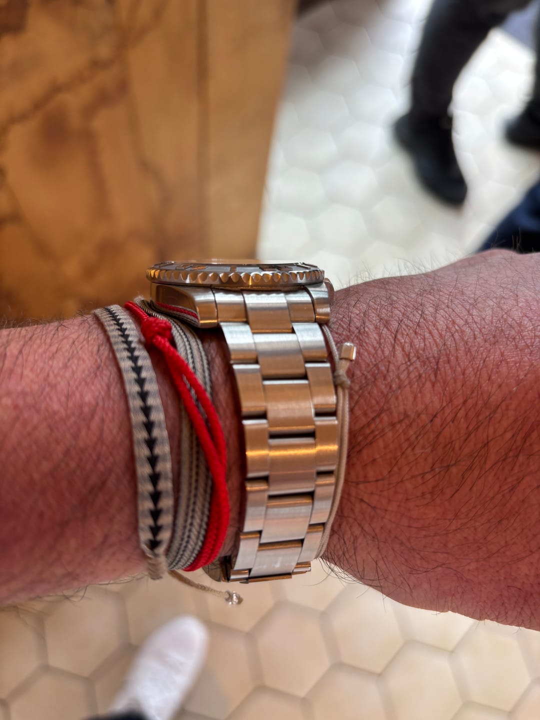 Customer photo review of Bracelet Porte Bonheur "Tibétain"